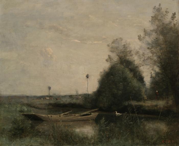 Jean-Baptiste-Camille Corot Pond at Mortain-Manche Germany oil painting art